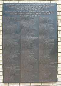 Polish Memorial - centre plaque