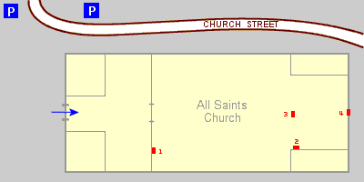Plan of All Saints Church