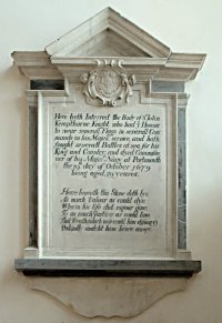 Memorial to Sir John Kempthorne