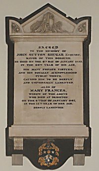 Memorial to John Sutton Shugar