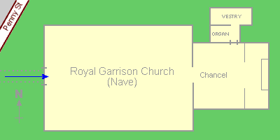Plan of the Royal Garrison Church