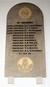 The Memorial to the Royal Marines Bandsmen