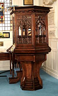 The pulpit in St Anns