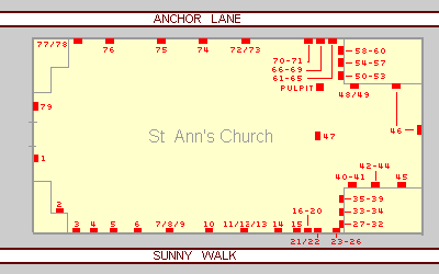 Plan of St Ann's Church