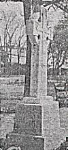 The Royal George Memorial Cross from a photograph in the Evening News, 1962
