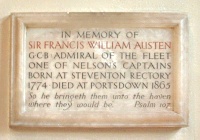 Sir Francis William Austen Plaque