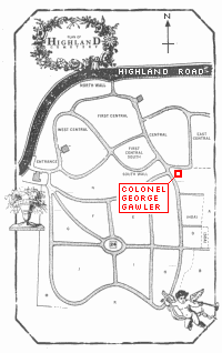 Map of Highland Road Cemetery