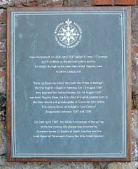 Memorial to The Roanoke Voyages