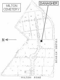 Map of Milton Cemetery