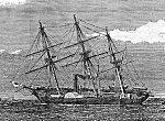 Illustration of HMS Racer in September 1871