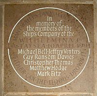 Memorial to the men of the Wilhelmina J