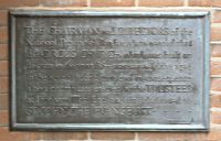 Plaque on the side of the Nat West Bank