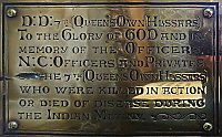 Memorial to the 7th, (Queens Own) Hussars