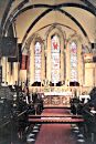 The chancel looking east