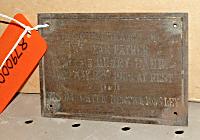 Captain Henry Hann Memorial Plaque