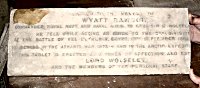 Memorial to Commander Wyatt Rawson