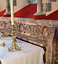 The reredos at the Garrison Church