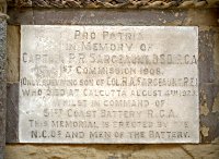 Memorial to Captain PR Seageaunt