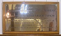 Memorial to QM Sergeant G. Adshead and Staff Sergeant AV Tarnow