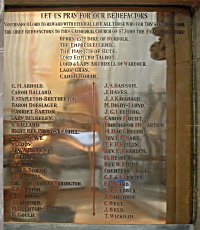 Memorial to Our Benefactors