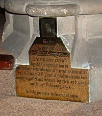 Memorial to Emmeline Blakey