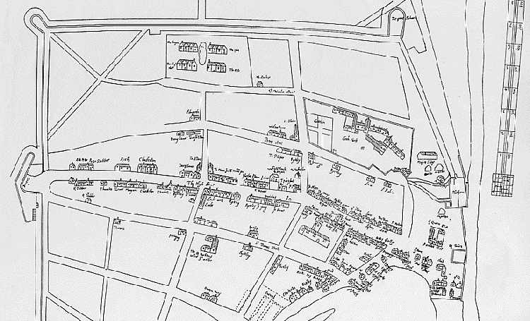 Map of Old Portsmouth - c1584