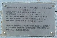 Foudroyant Gun Plaque