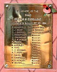 The HMS Excellent Bandsmen Memorial