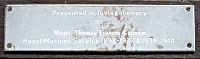 Memorial Bench Plaque