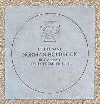 Norman Holbrook V.C. Plaque