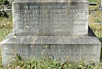 Inscription on the Headstone of the grave for Sir William Nathan Wrighte Hewett